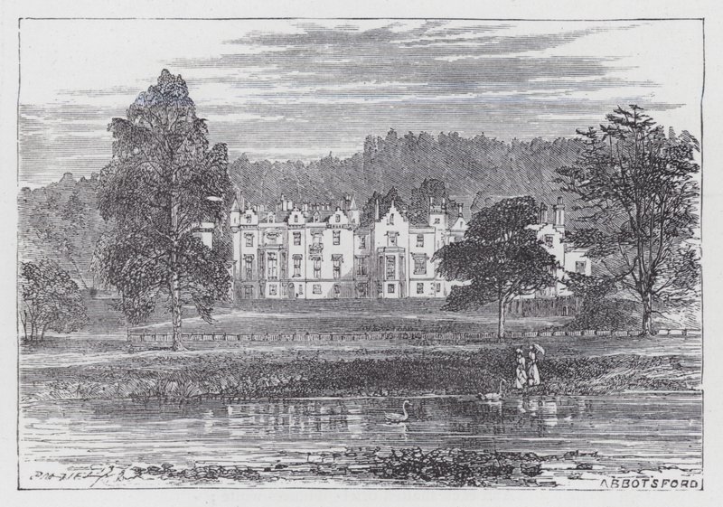 Abbotsford (gravür) by English School