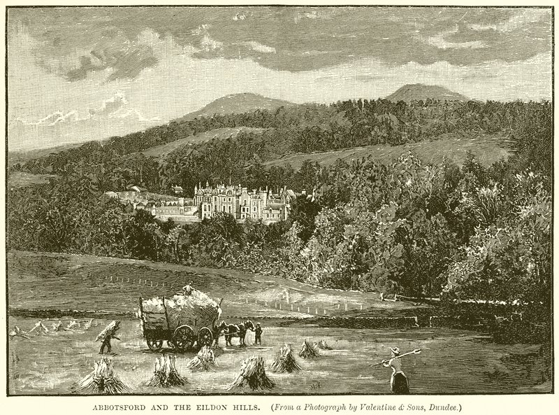 Abbotsford ve Eildon Tepeleri by English School