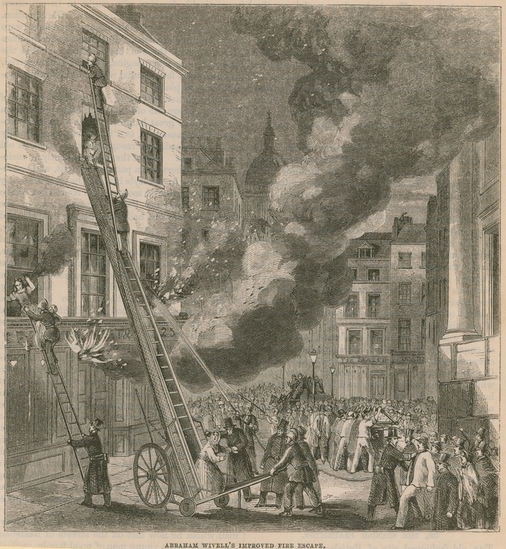 Abraham Wivells yangın merdivenini geliştirdi by English School