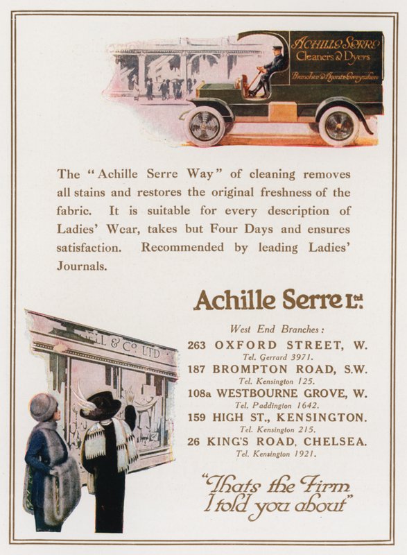 Achille Serre, temizleyiciler ve boyacılar by English School