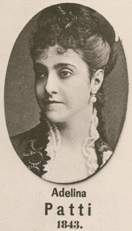 Adelina Patti (gravür) by English School