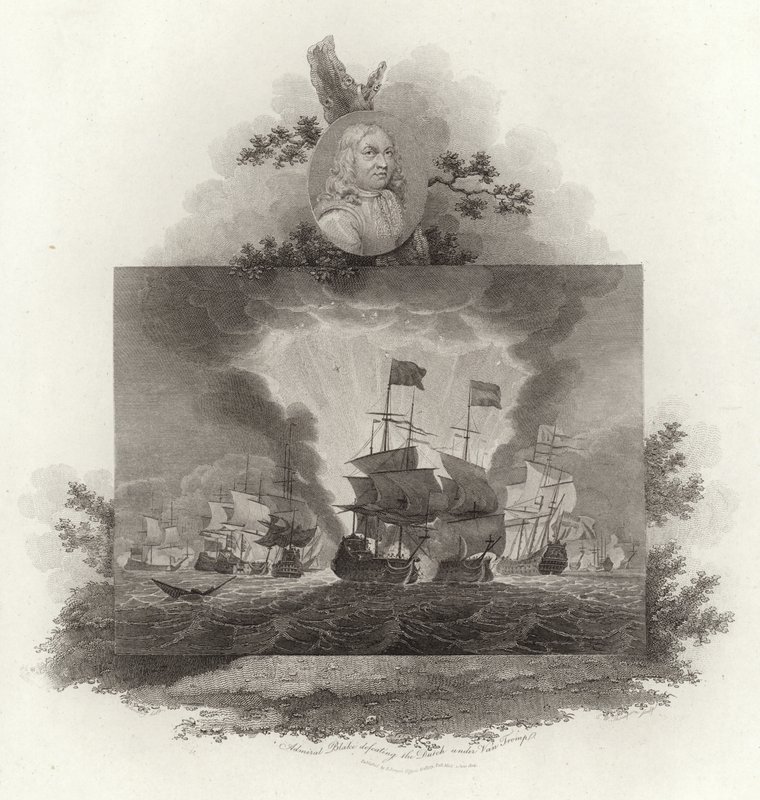 Amiral Blake Van Tromp altında Hollandalı yenerek by English School