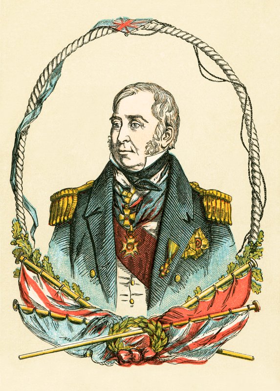 Amiral Sir Charles Napier by English School