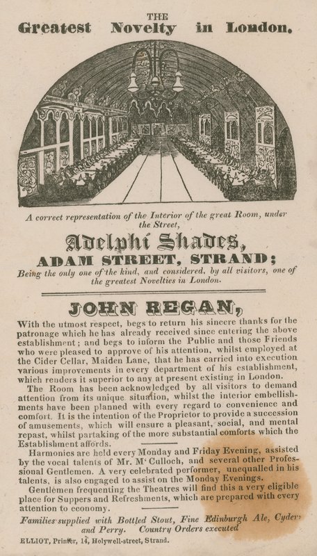 Adelphi Shades, Adam Street, Strand için ilan by English School