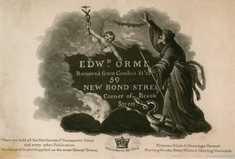 Edward D Orme, matbaacılar ve resim çerçeveleyiciler için reklam by English School