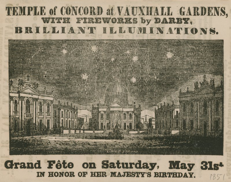 Concord Tapınağı, Vauxhall Bahçeleri