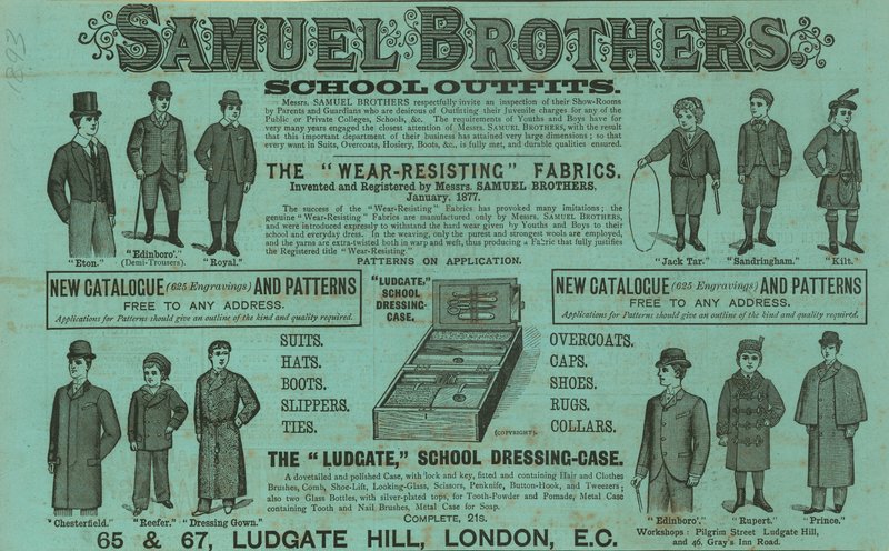 Samuel Brothers, Ludgate Hill, Londra için ilan by English School
