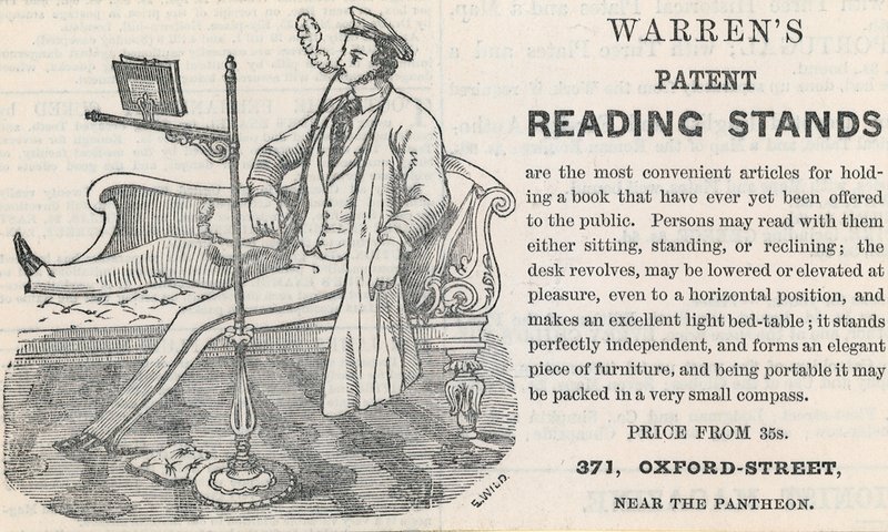 Warrens Patent Okuma Standları için Reklam by English School