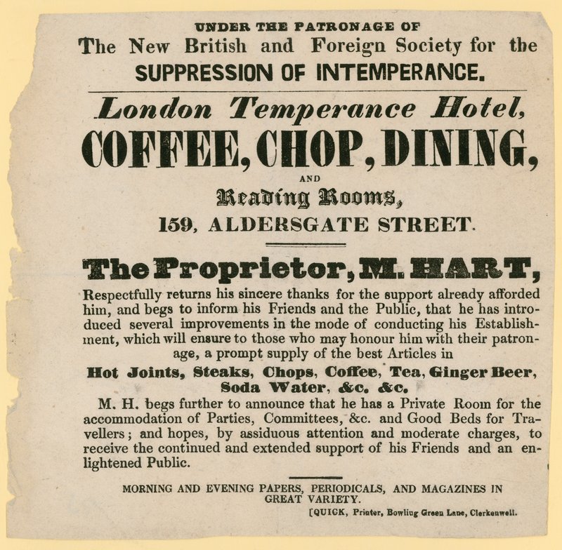 New British and Foreign Society for the Intemperance of Intemperance