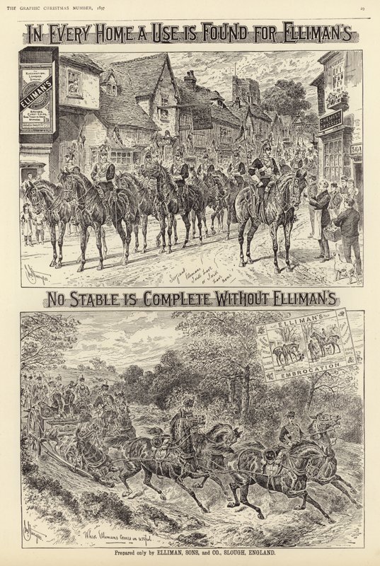 Ellimans Embrocation için Reklam by English School