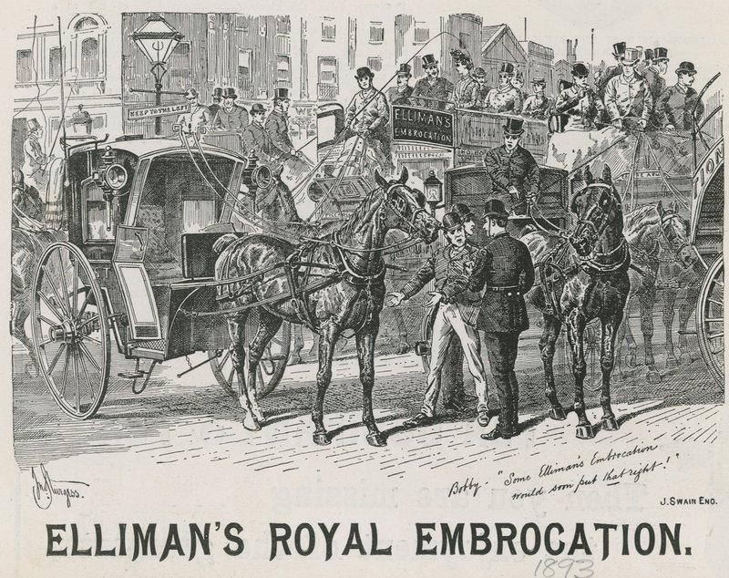 Ellimans Royal Embrocation için Reklam by English School