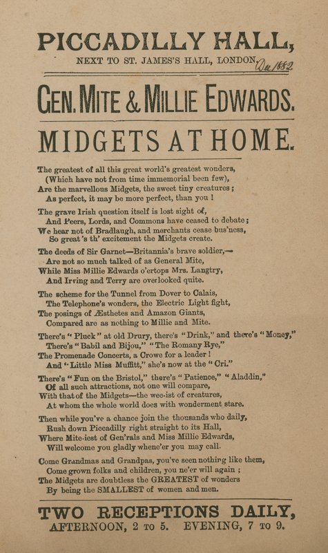 General Mite ve Millie Edwards için Reklam by English School