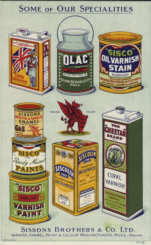 Sissons Brothers & Co Limited için reklam yayılması by English School