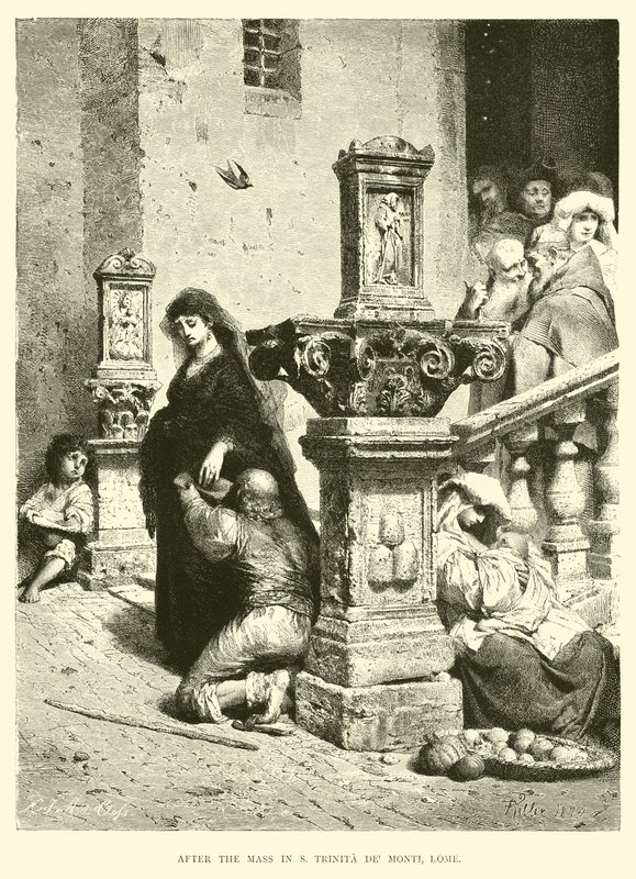 S Trinita de Monti, Roma'daki Ayinden Sonra by English School