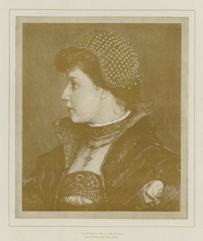 Agathe (gravür) by English School