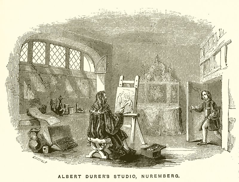 Albert Durers Stüdyosu, Nürnberg by English School