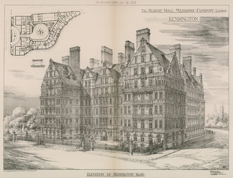 Albert Hall Konakları, Kensington, Londra by English School