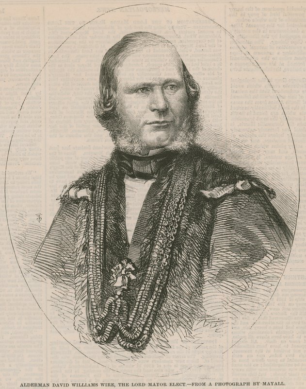Alderman David Williams Wire, Lord Mayor seçildi by English School