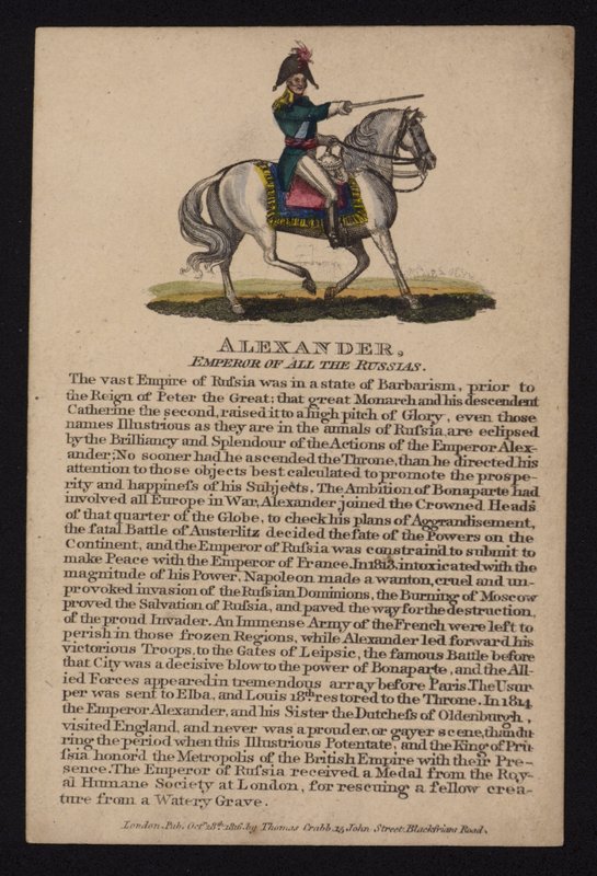 Alexander I, Rusya Çarı by English School