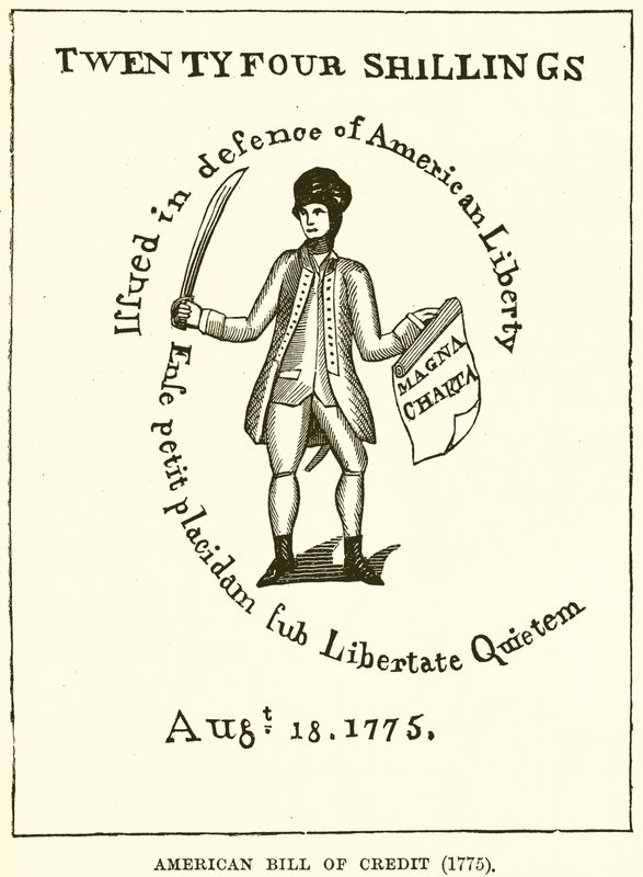 Amerikan Kredi Faturası (1775) by English School