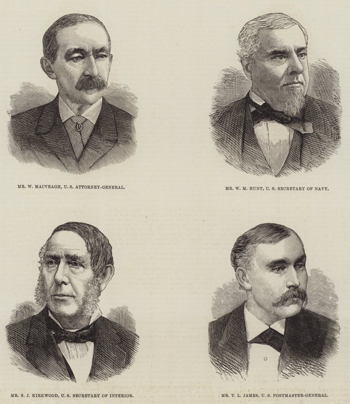 Amerikalı Politikacılar (gravür) by English School