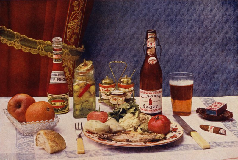 Güncel Bir Fotogravür Akşam Yemeği (fotogravür) by English School