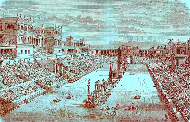 Eski Arena Restore Edildi - Bir Araba Yarışı Gösteriliyor, The Illustrated History of the World