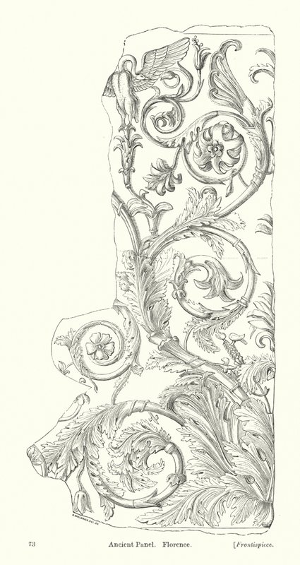 Antik Panel, Floransa (gravür) by English School