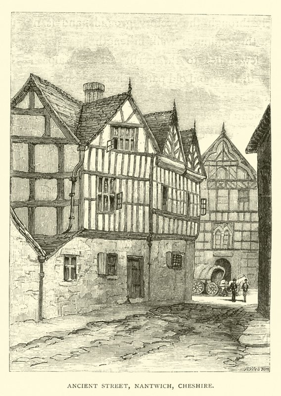 Antik Sokak, Nantwich, Cheshire by English School