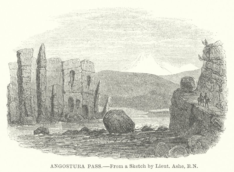 Angostura Geçidi (gravür) by English School