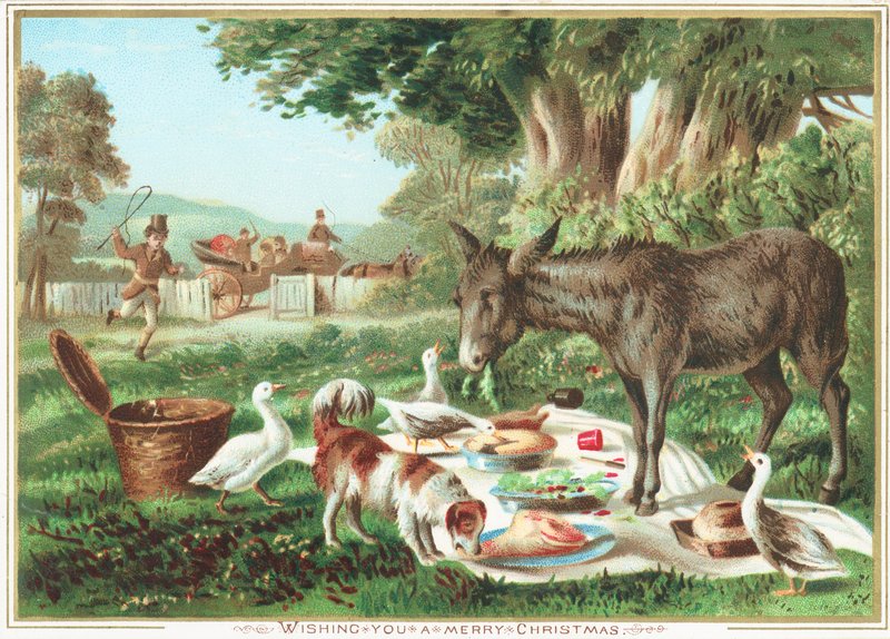Pikniği yiyen hayvanlar, Noel Kartı by English School