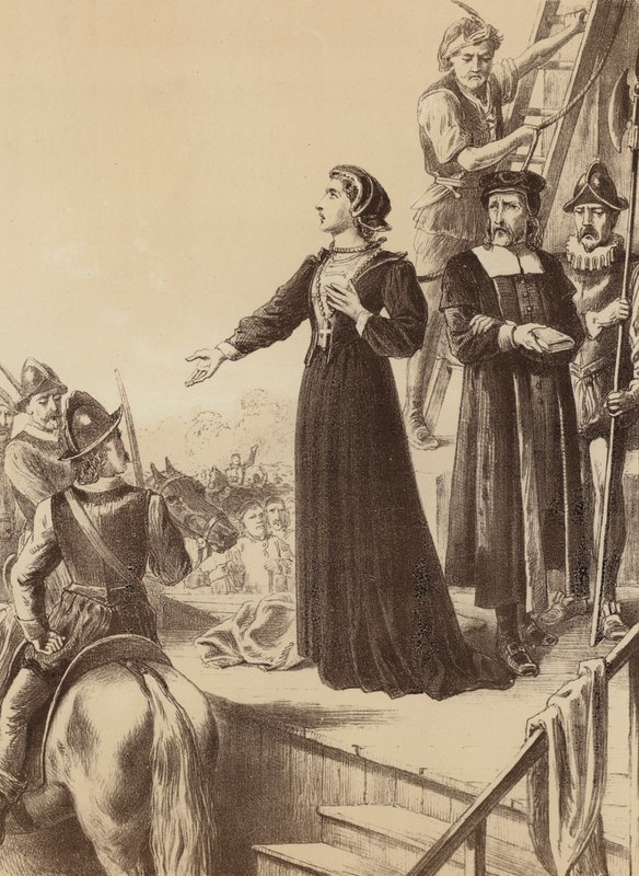 Ann Line, "Yolda duranlara yüksek sesle ilan etti" (lito) by English School