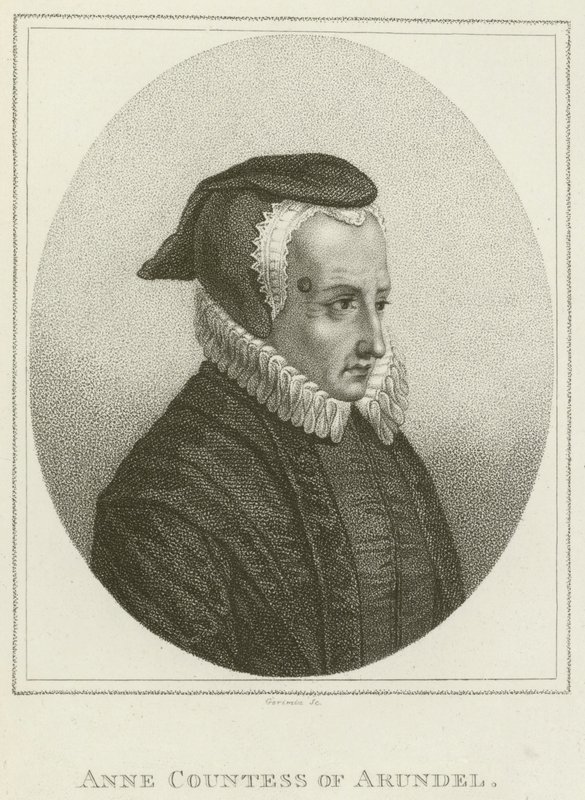 Anne, Arundel Kontesi (gravür) by English School