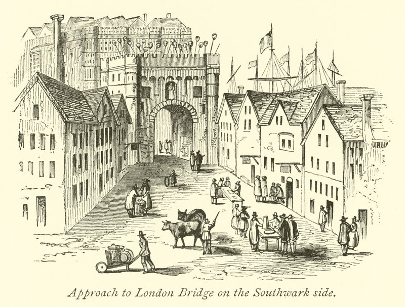 Southwark tarafında Londra Köprüsü