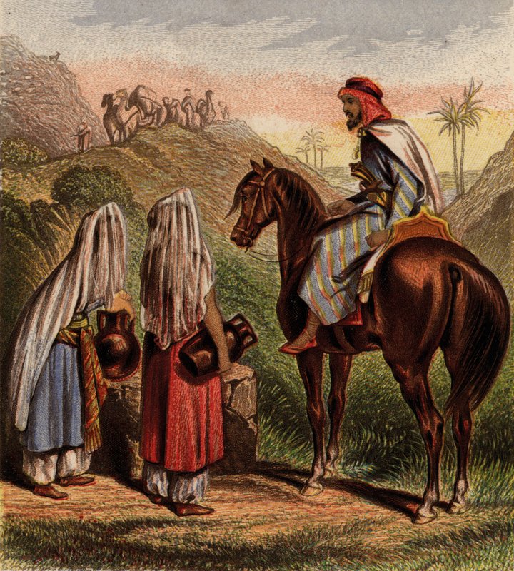 Araplar at sırtında ve su topluyorlar (chromolitho) by English School