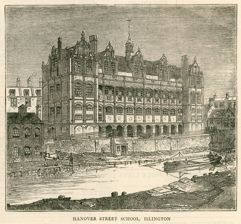 London School Board Mimarisi: Hanover Street School, Islington, Londra by English School