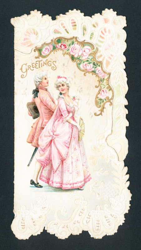 Aristokrat Çift, Noel Kartı by English School