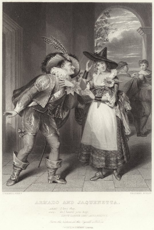Armado ve Jaquenetta, Kayıp İşgücünü Seviyor, Perde I, Sahne II by English School