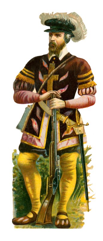 Kral Henry VIII, 1509-47 zamanının Arquebusier by English School