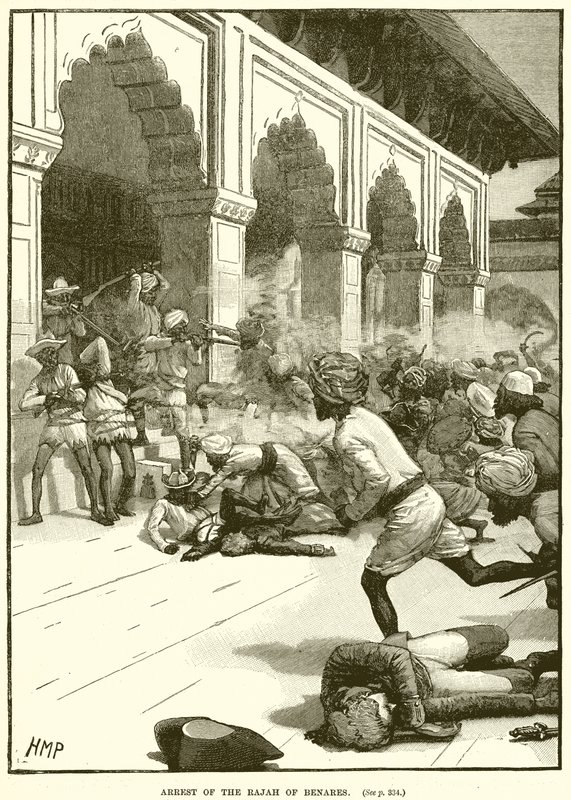 Benares Racasının Tutuklanması by English School