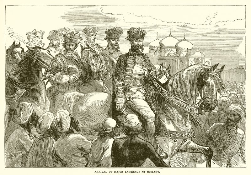 Binbaşı Lawrence'ın Coilady'ye gelişi (1753) by English School
