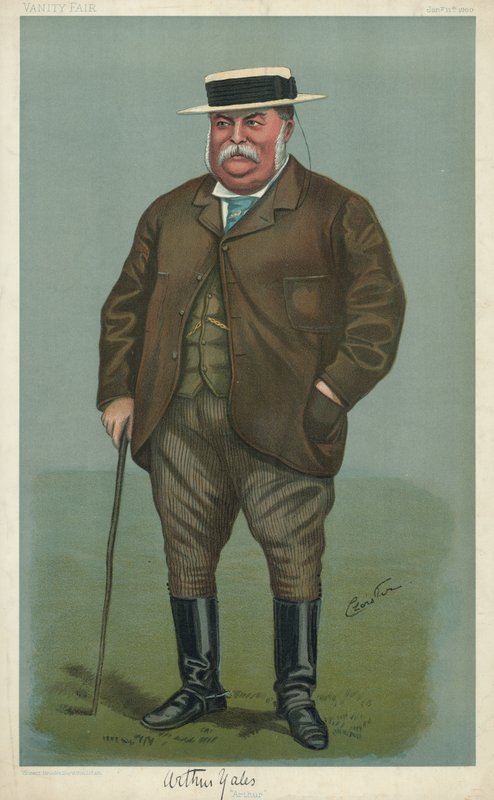 Arthur Yates, Arthur, 11 Ocak 1900, Vanity Fair çizgi filmi by English School