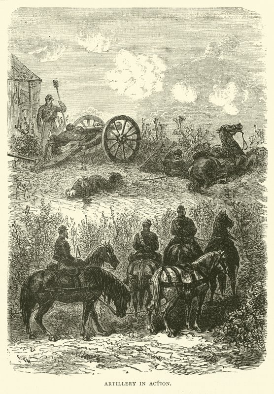 Topçu eylemde, Ekim 1870 by English School