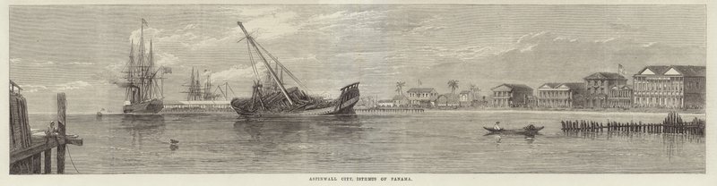 Panama Kıstağındaki Aspinwall Şehri by English School