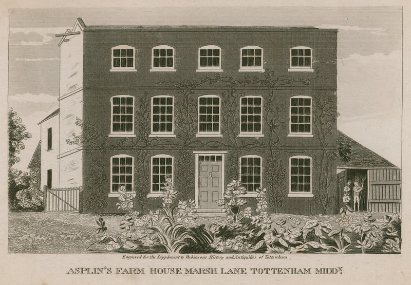 Asplins Çiftlik Evi, Marsh Lane, Tottenham, Londra by English School