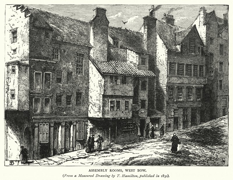 Toplantı Odaları, West Bow (gravür) by English School