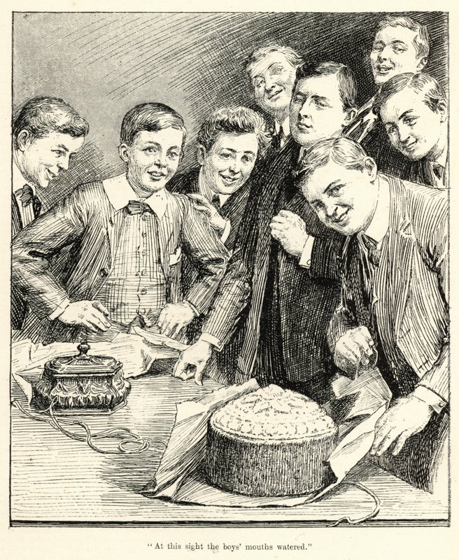 "Bu görüşte erkeklerin ağzı sulandı" (gravür) by English School