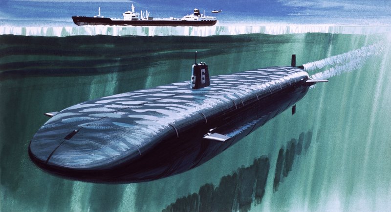 Buzun altında atomik denizaltı by English School