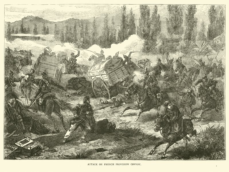 Fransız erzak konvoyuna saldırı, Eylül 1870 by English School