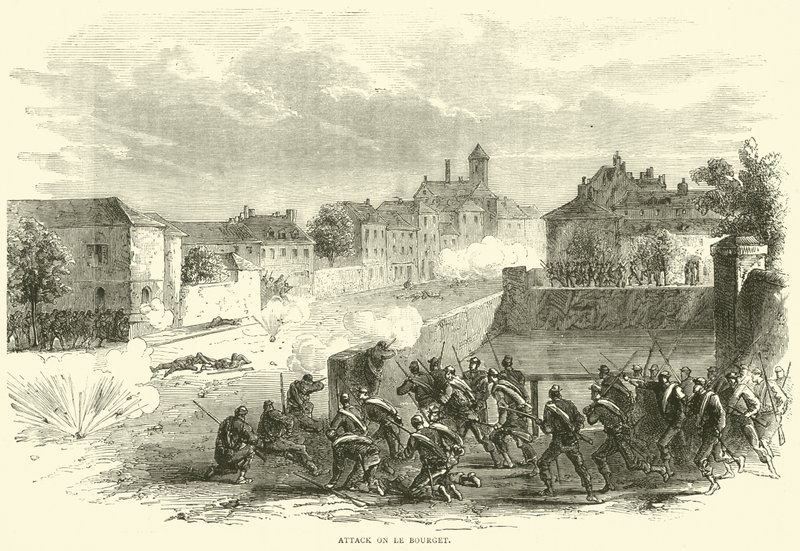 Le Bourget Saldırısı, Ekim 1870 by English School